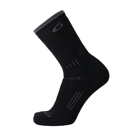 POINT6 Trekking Heavy Cushion Crew Socks, Black, Medium, PR 11-2534-204-06